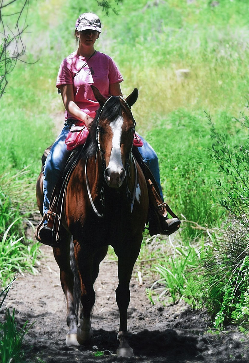 Diana Good and her first Horse Captain