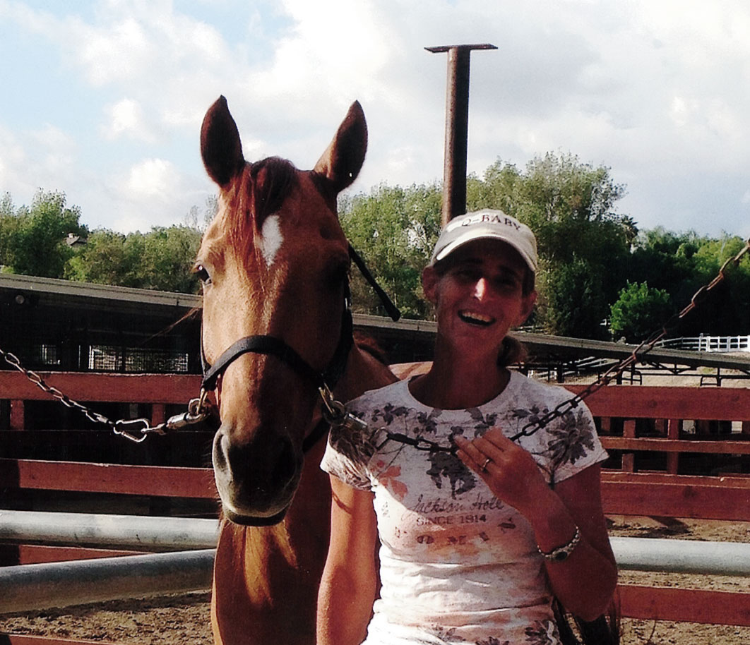 Diana Good with her favorite horse.